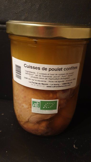 Cuisses de poulet confites