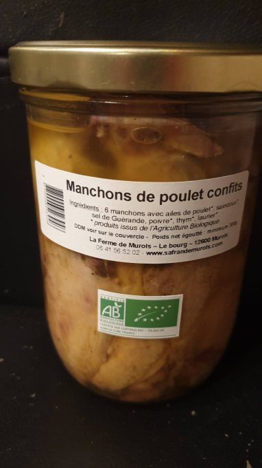 Manchons de poulet confits