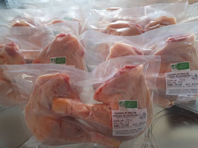Cuisses de poulet bio