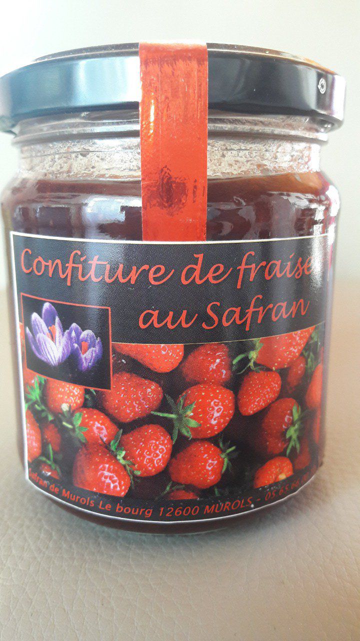 Confiture de fraises au safran