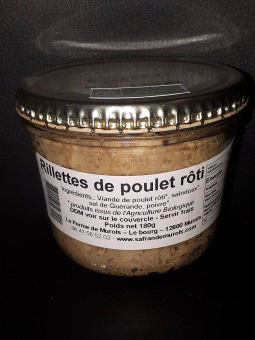 Rillettes de poulet rôti bio