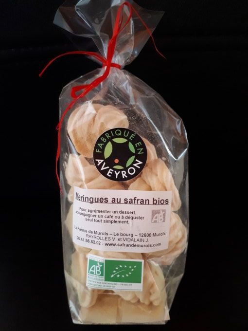 Meringues au safran bio